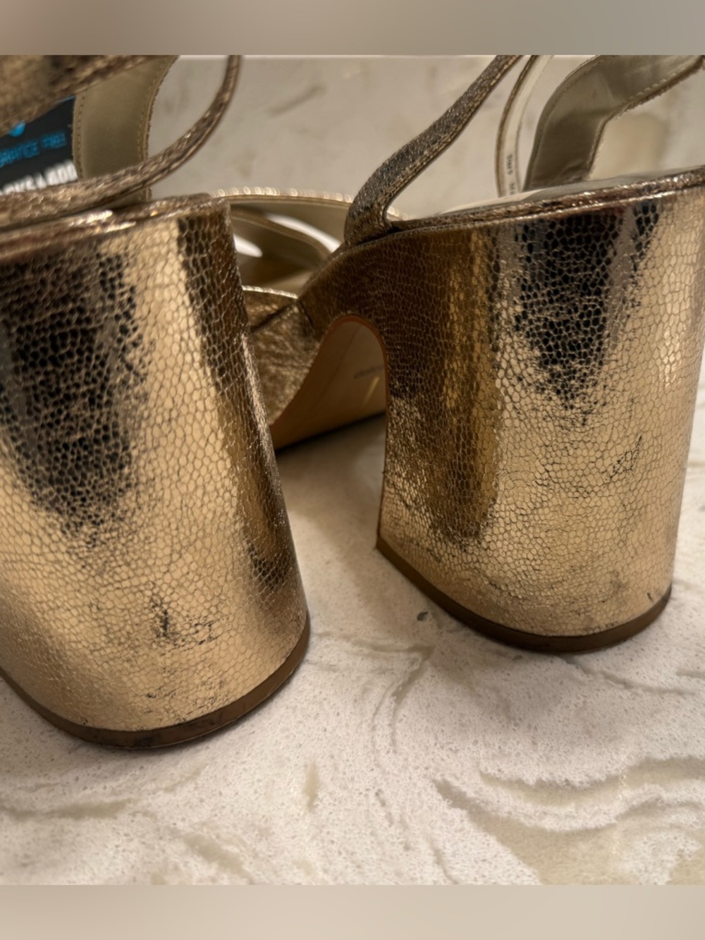 Dolce Vita - Wessi Platform Heel - Gold Size 9 - Picture 6 of 7